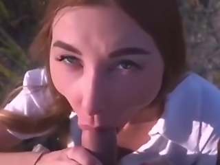 Fucked Russian Student For Money At hand Outside