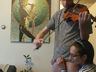 Trying To Practice Violin