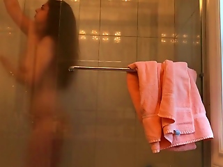 Watching My 19 Years Old Sister Back The Shower