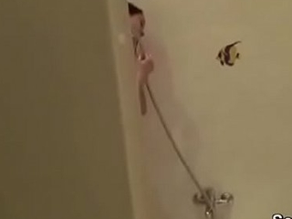 Sibling Caught StepSister relating to Bath and Coax to Enjoyment from her Ass