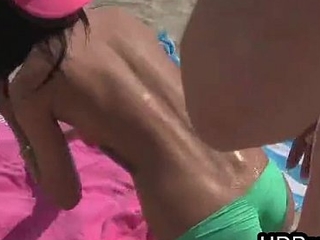 Horny bikini teens sucking unearth