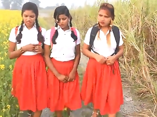 Outdoor indian school girl making love romance hindi audio